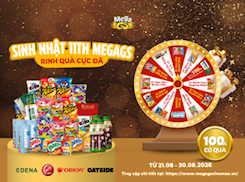 VÒNG QUAY MAY MẮN - SINH NHẬT 11 TUỔI MEGA GS
