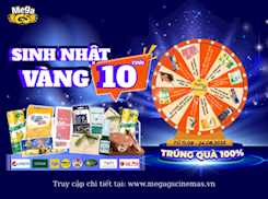 VÒNG QUAY MAY MẮN - SINH NHẬT VÀNG 10 TUỔI MEGA GS